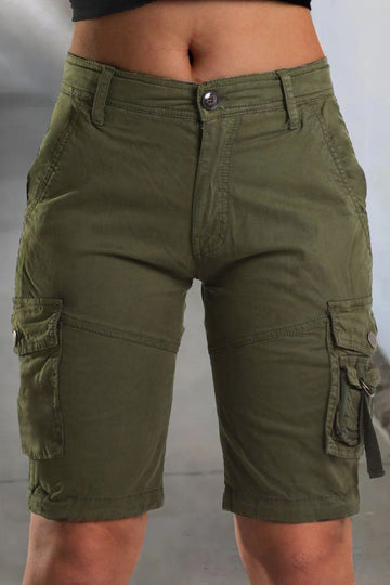Dames Katoenen Zomer Cargo Shorts