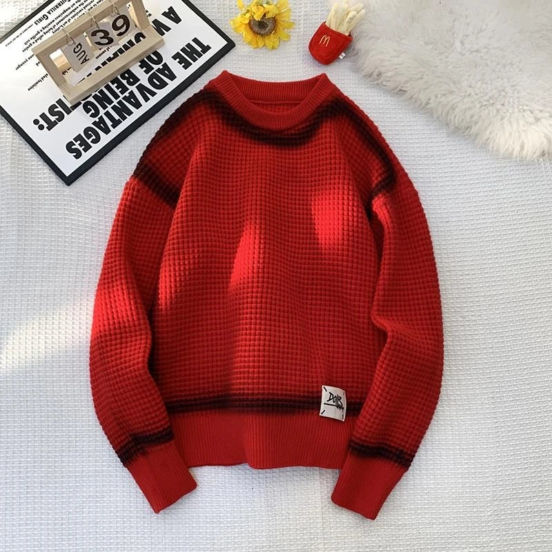 Abel | Trendy Wafelgebreide Sweater voor Heren